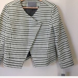 Classiques entier | tweeted asymmetrical blazer